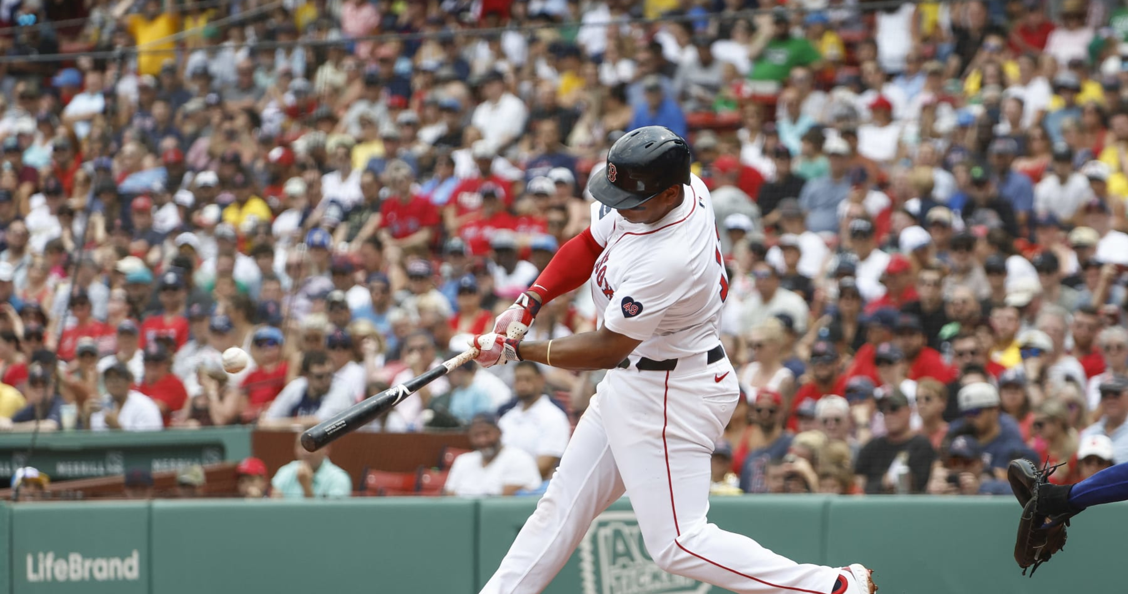 Photo: Rafael Devers' Home Run vs. Royals Breaks Seat at Red Sox's Fenway Park
