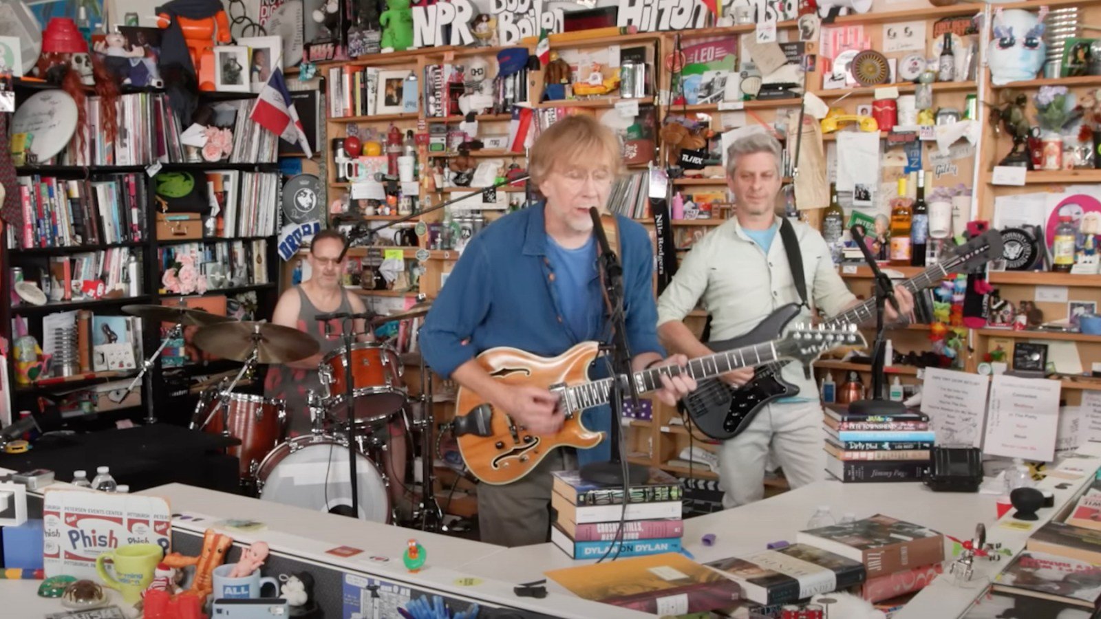 Phish Cram the Jams and Trampolines Onto Cubicle-Sized Stage for ‘Tiny Desk’ Concert
