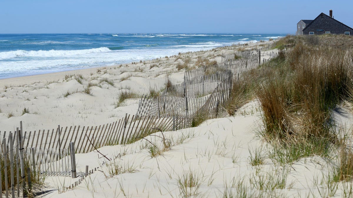 Beaches are closed in Nantucket because of fiberglass wind turbine debris