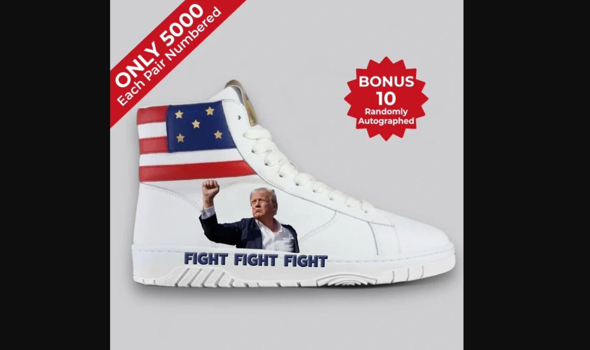 Get Your Trump Assassination Attempt Sneakers Now for Only $299