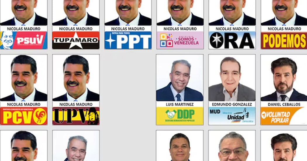 Why Does Venezuela’s President Appear on the Ballot 13 Times?