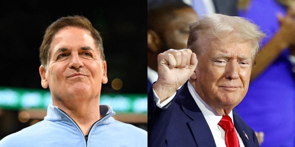 Mark Cuban says Silicon Valley's bet on Trump is a 'Bitcoin play'