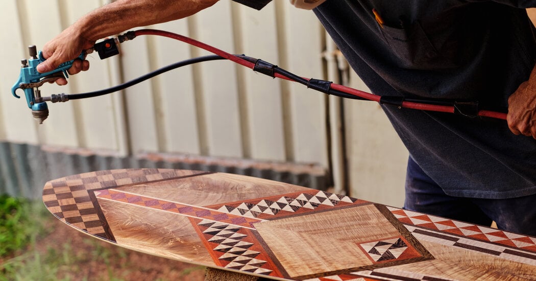 Telling Hawaii’s Stories, One Hand-Carved Surfboard at a Time