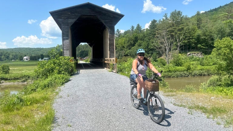 Hikers and cyclists can now cross Vermont, a year after floods