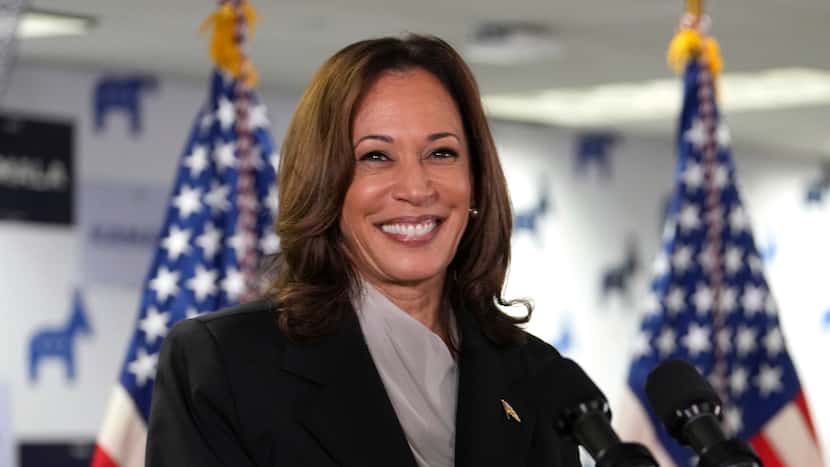 Democratic National Convention delegates from Texas vote to back Kamala Harris nomination