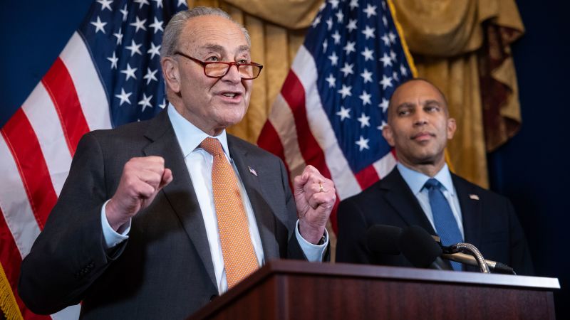 Schumer and Jeffries, the top two Democrats in Congress, endorse Harris at Tuesday news conference