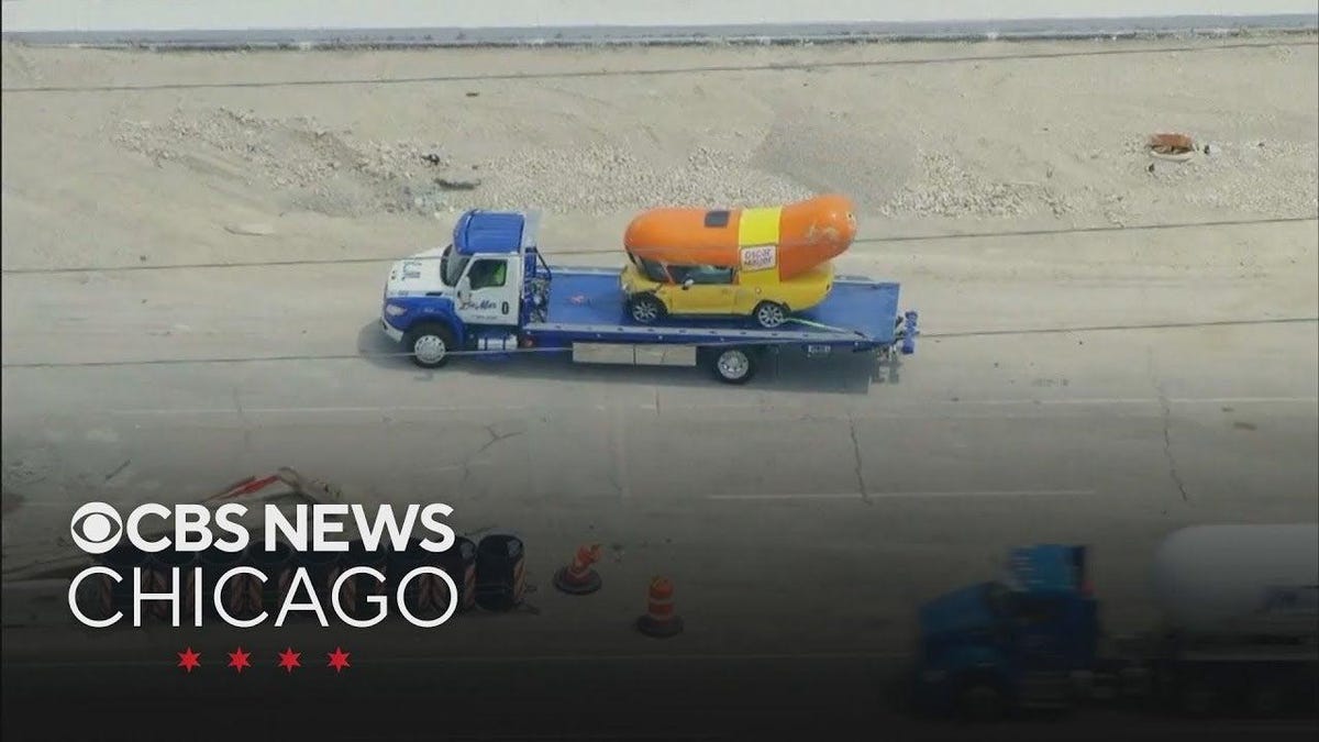 Oscar Meyer Wienermobile Rolls Over On Freeway, Police Grill Drivers Involve
