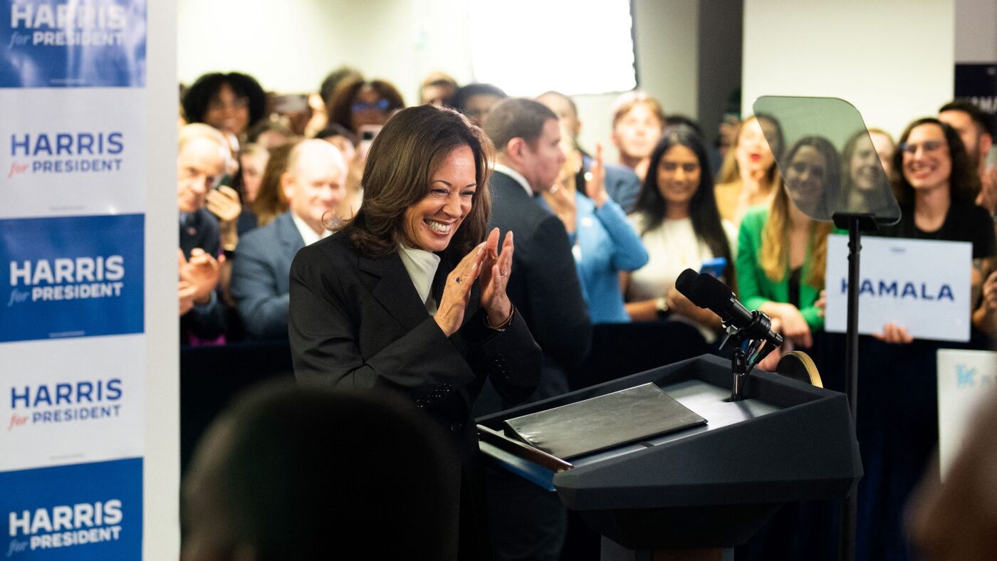 Kamala Harris walks out to Beyoncé’s “Freedom” in first official appearance as presidential nominee