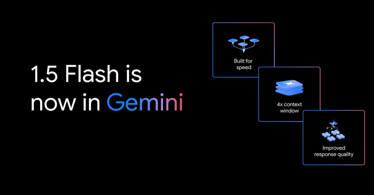 Gemini’s free tier is now powered by 1.5 Flash