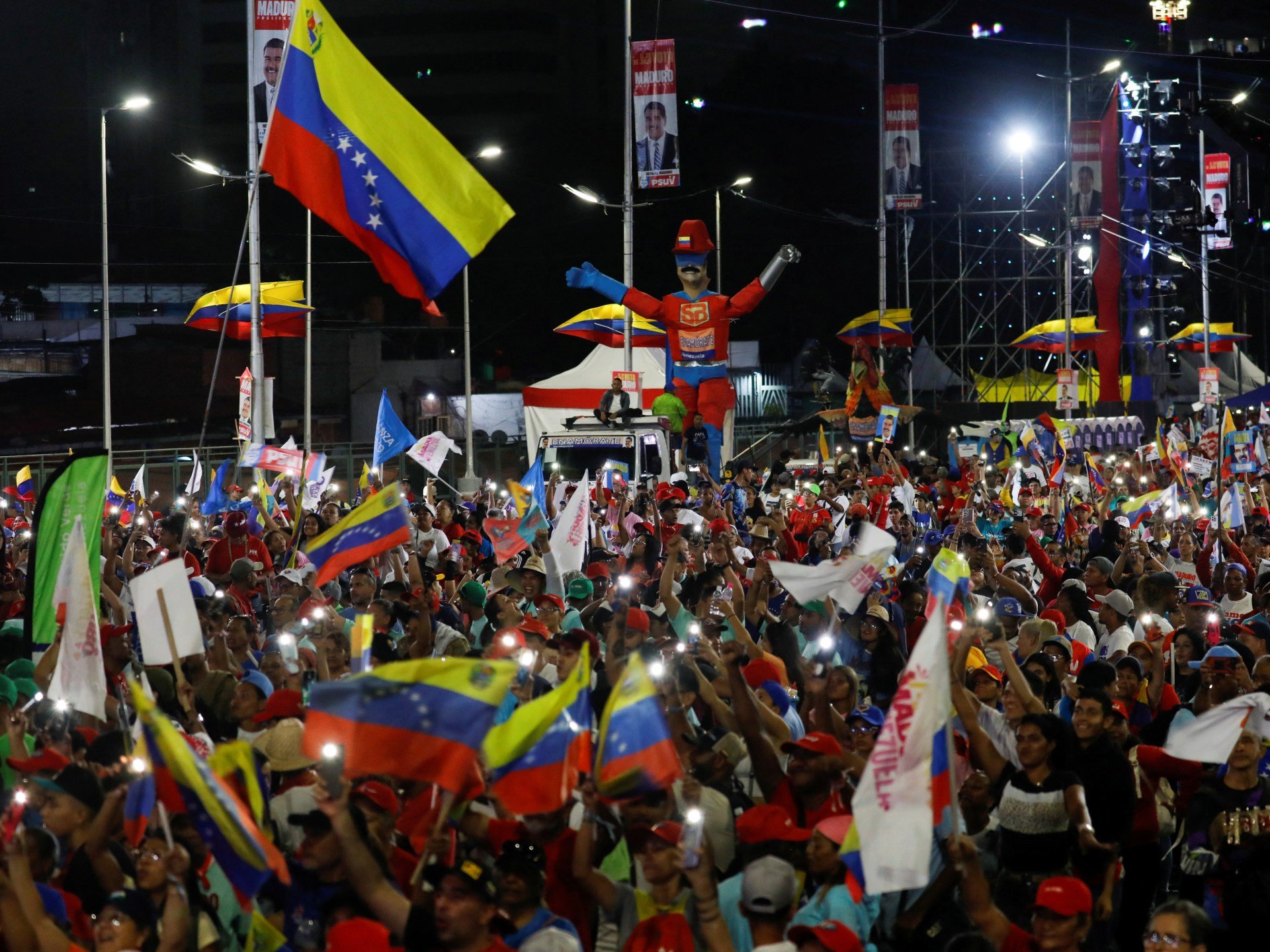 Venezuela presidential candidates hold final rallies ahead of election