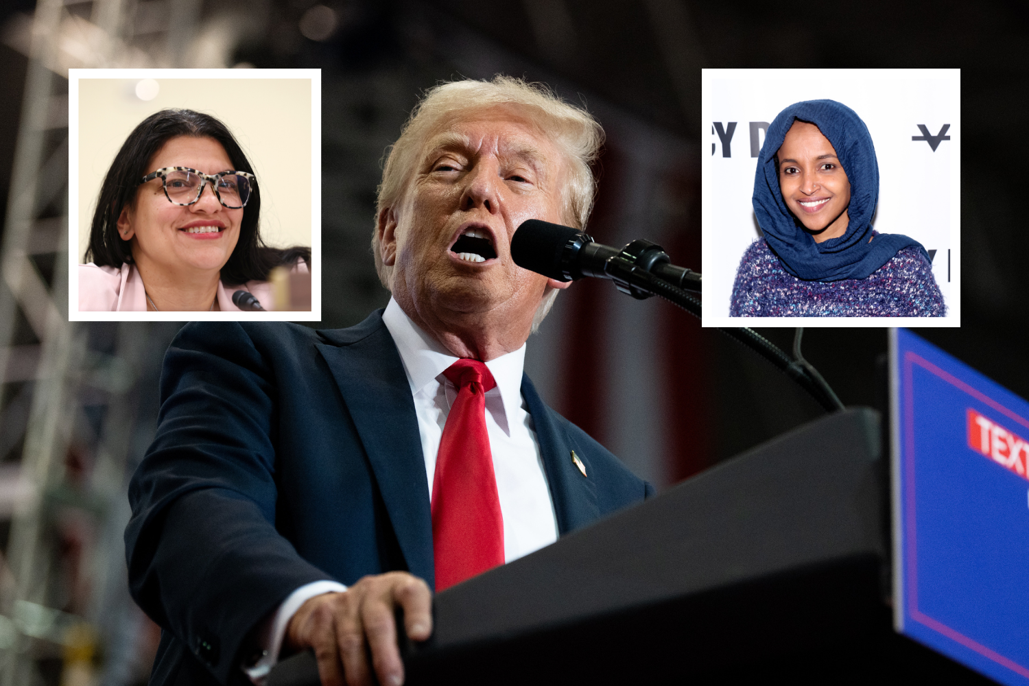 Donald Trump Appears to Mix Up Ilhan Omar and Rashida Tlaib