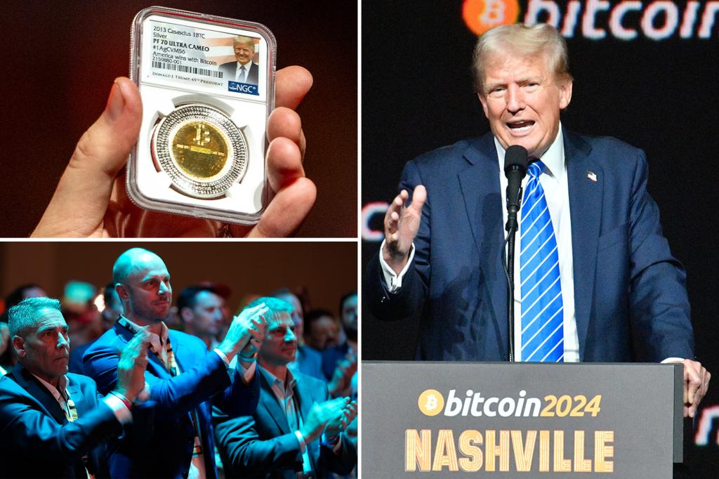 Crypto shares surge after Trump emerges as the crypto candidate at world's largest Bitcoin conference