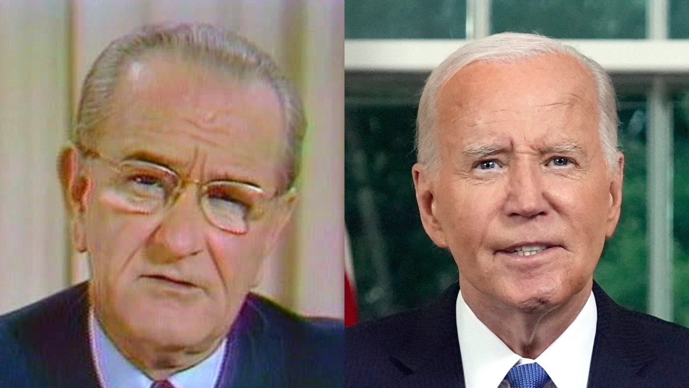 Biden's withdrawal from the race has echoes of LBJ