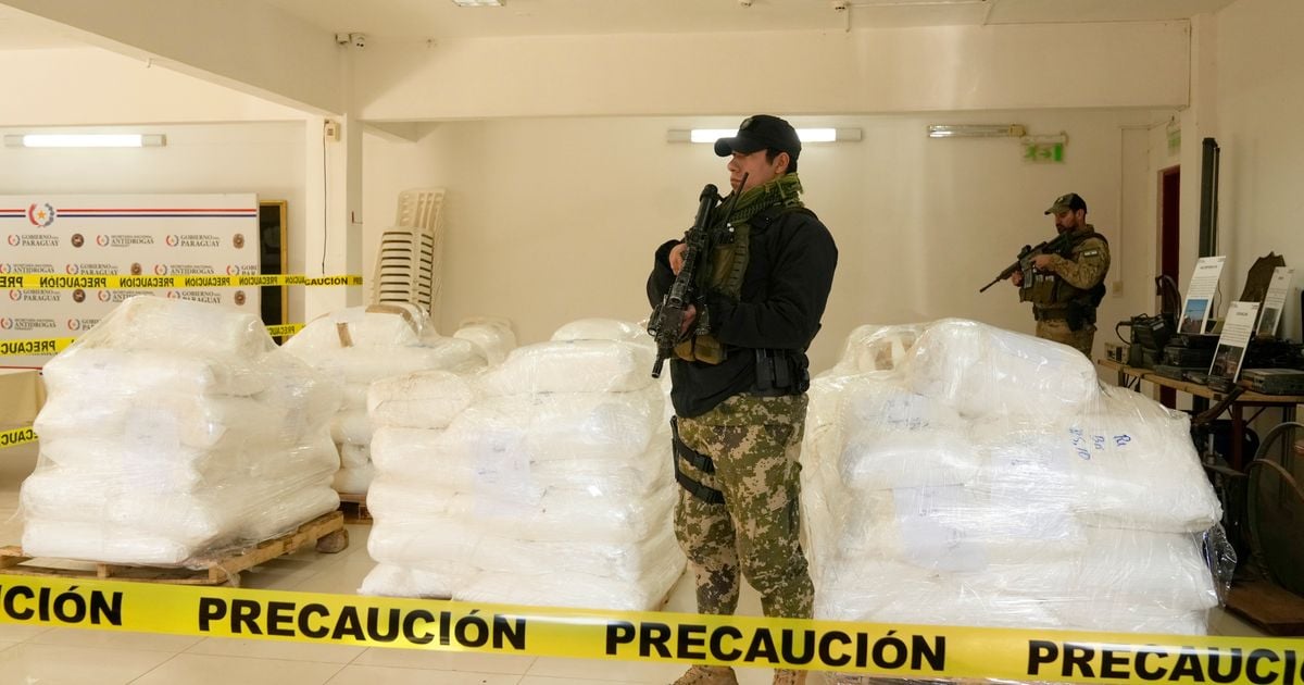 Fyra ton kokain hittat i Paraguay