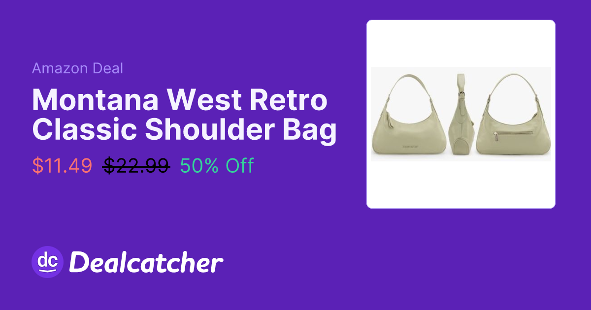 Amazon - Montana West Retro Classic Shoulder Bag $11.49