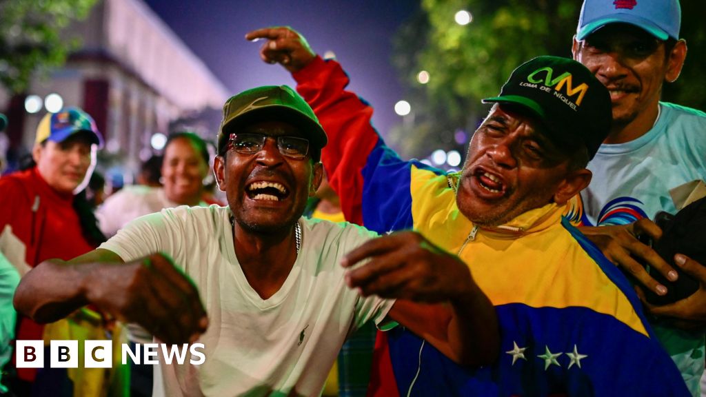 Choreographed celebrations in Venezuela as Maduro claims win
