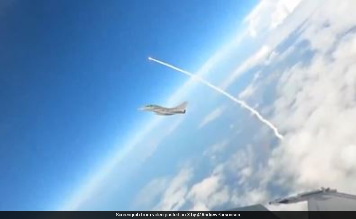 Watch: Rafale Jets Escort Europe's Ariane 6 Rocket As It Lift Off For Space