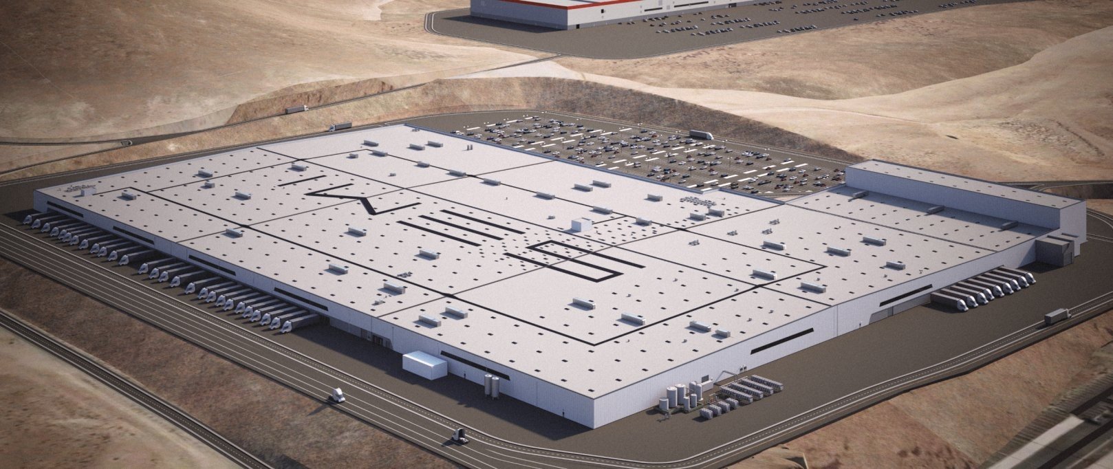 Tesla Semi Factory, ecco come sarà la fabbrica dei camion elettrici