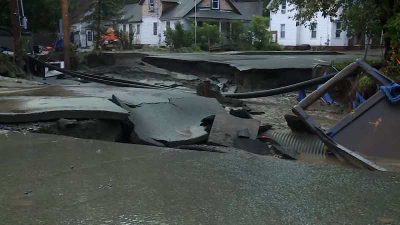 Vermont flooding forces water rescues after 1-in-1,000-year rain