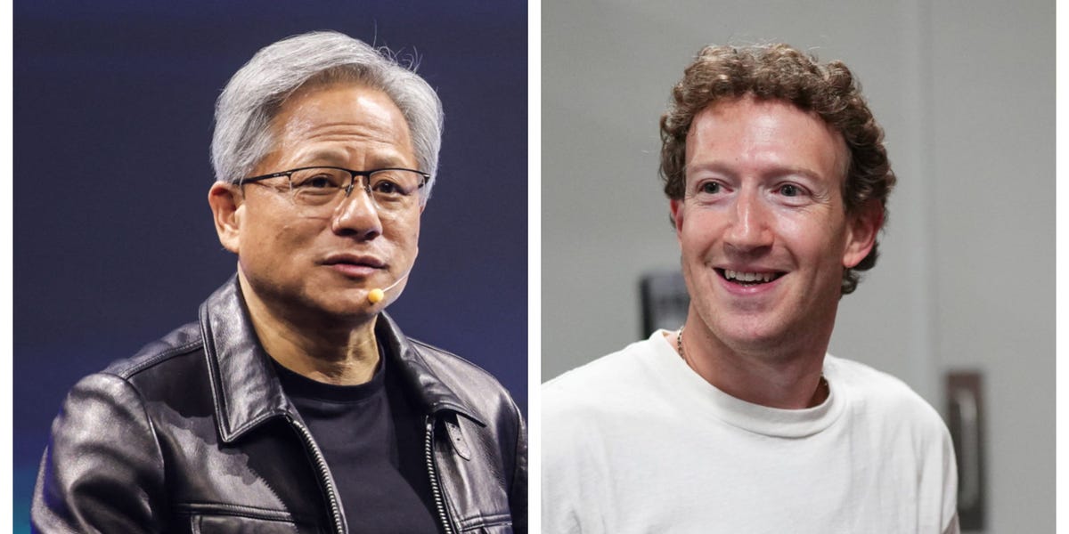Nvidia's Jensen Huang and Mark Zuckerberg traded jackets and compliments while talking about AI