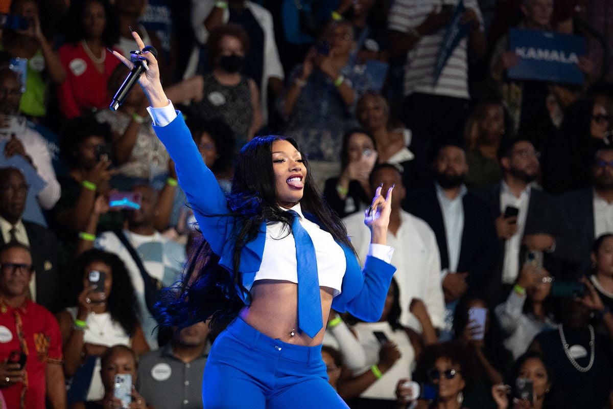 "We're about to make history!": Megan Thee Stallion rallies "Hotties for Harris" in Atlanta