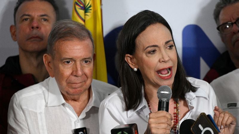 Venezuela election: US says opposition candidate won as anti-Maduro figurehead says she’s in hiding