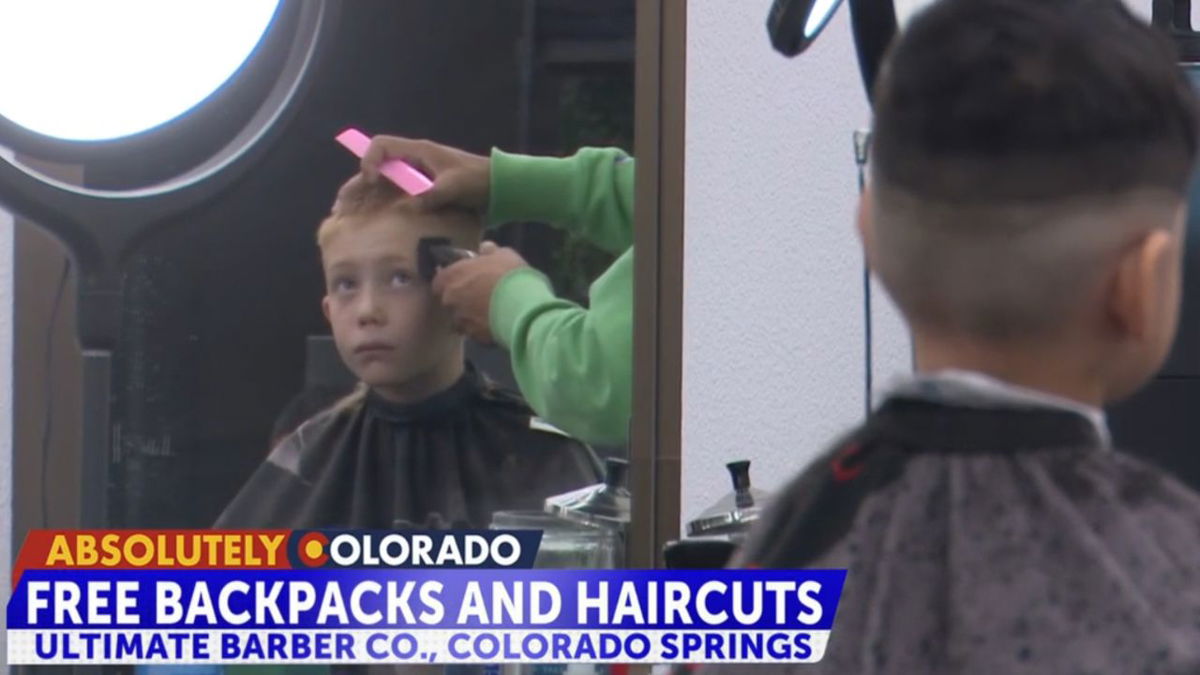 Colorado Springs barber shop helps kids prepare for school year with free cuts and school supplies