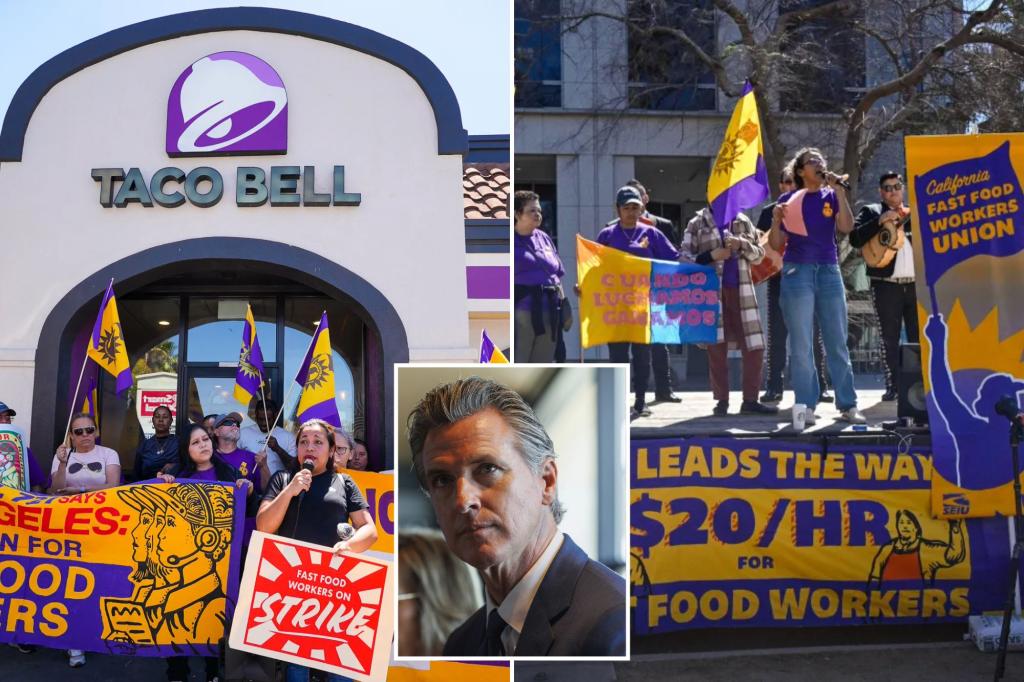 California fast food workers demand another minimum wage increase - four months after $4 raise