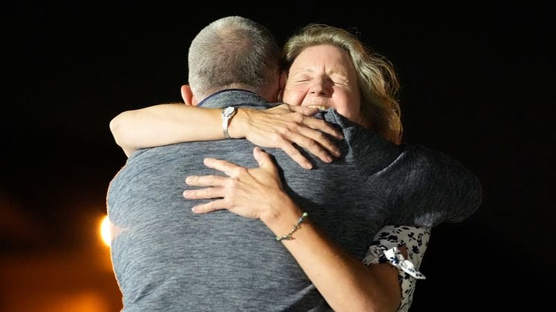 Joint Base Andrews: Three freed Americans back on US soil in Maryland after historic prisoner swap