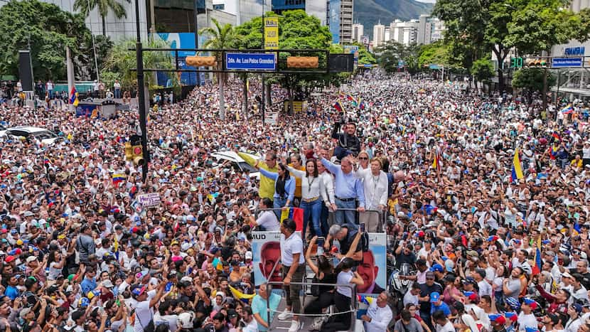 Masked assailants ransack Venezuela opposition leader’s headquarters as post-election tensions mount