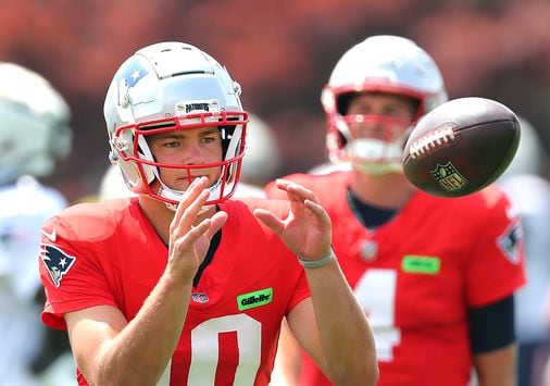 Patriots rookie quarterback Drake Maye has been trending up