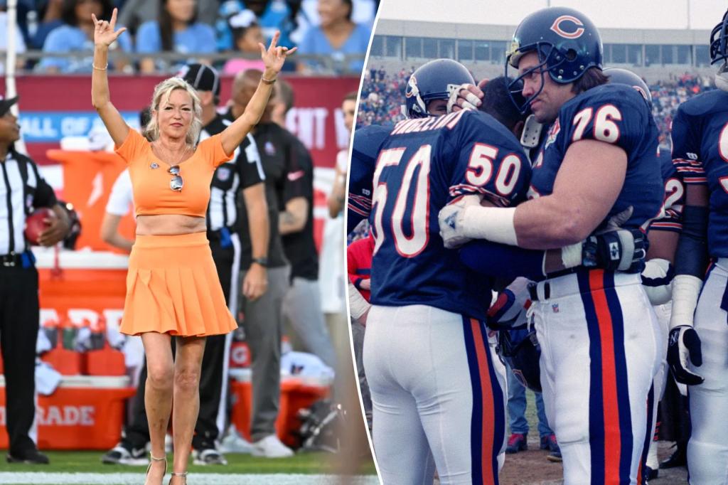 Wife of Bears great Steve McMichael represents him at Hall of Fame game
