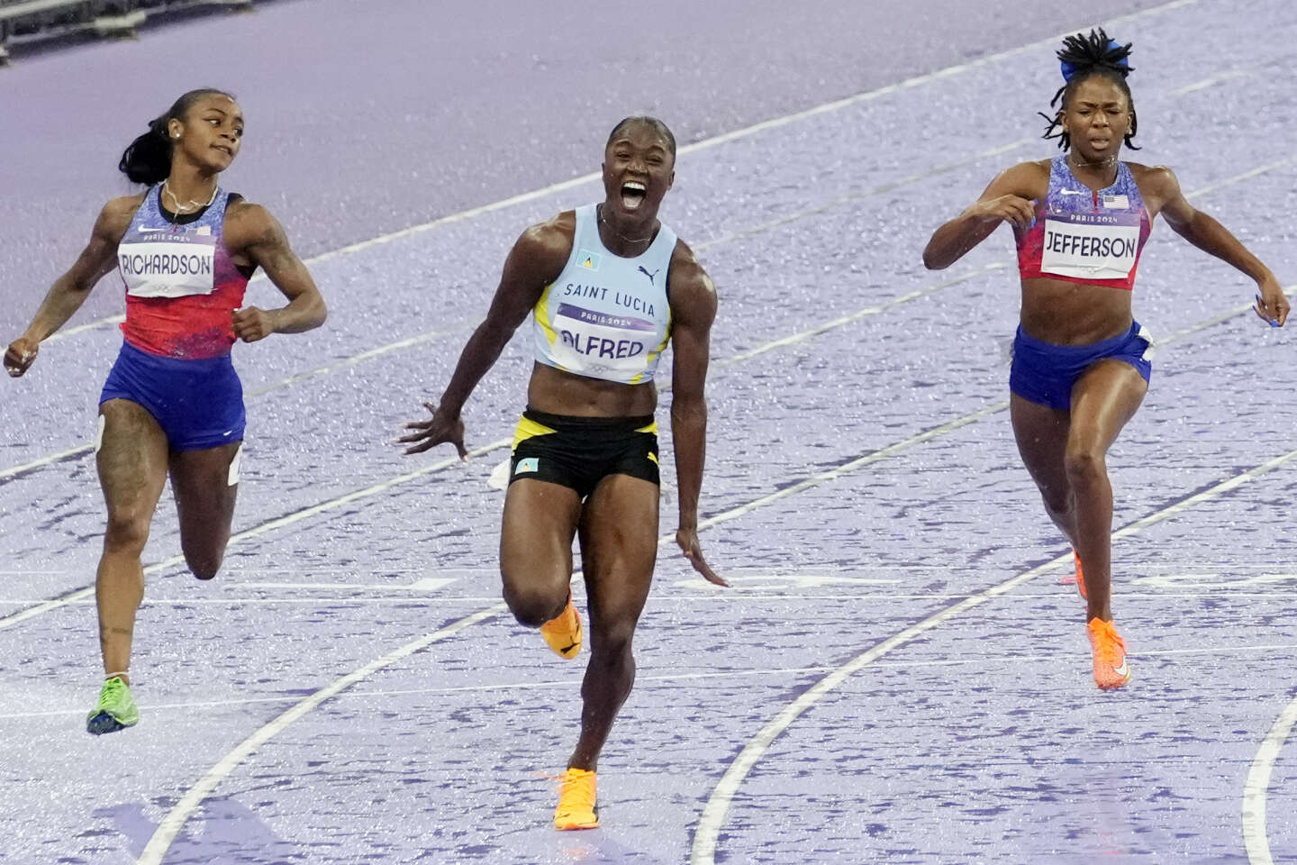 Julien Alfred, nouvelle reine du 100 m aux JO 2024, au nom de son père et pour Sainte-Lucie