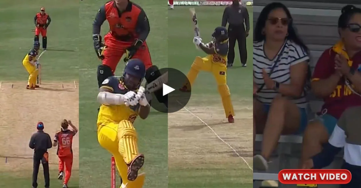 WATCH: Kyle Mayers hits an unbelievable no-look six in the Global T20 Canada 2024