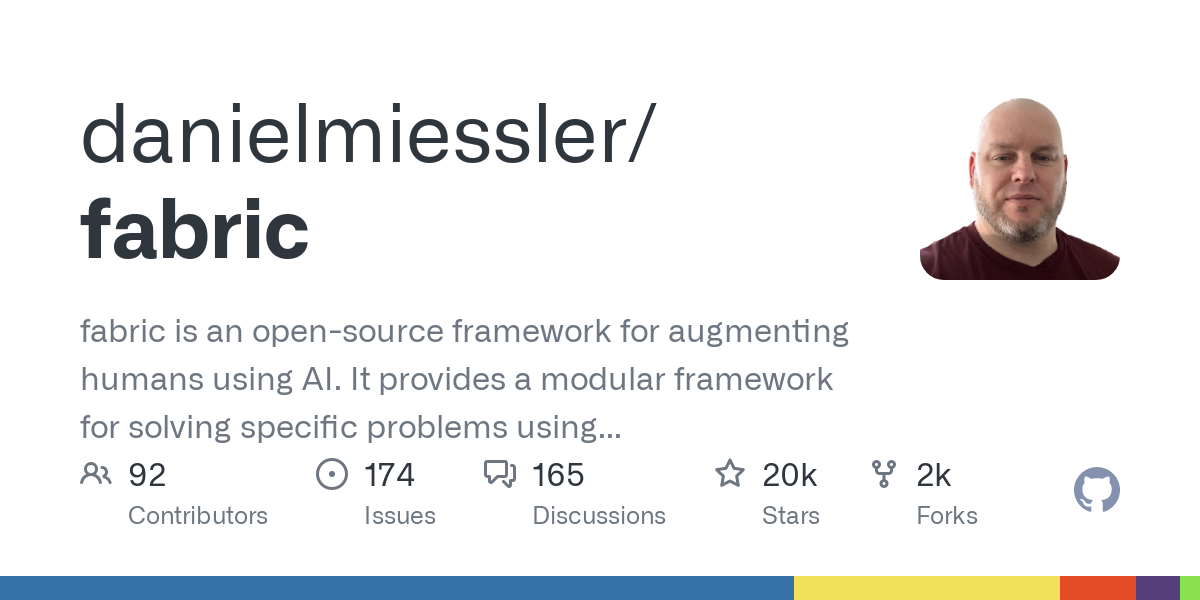 Fabric is an open-source framework for augmenting humans using AI
