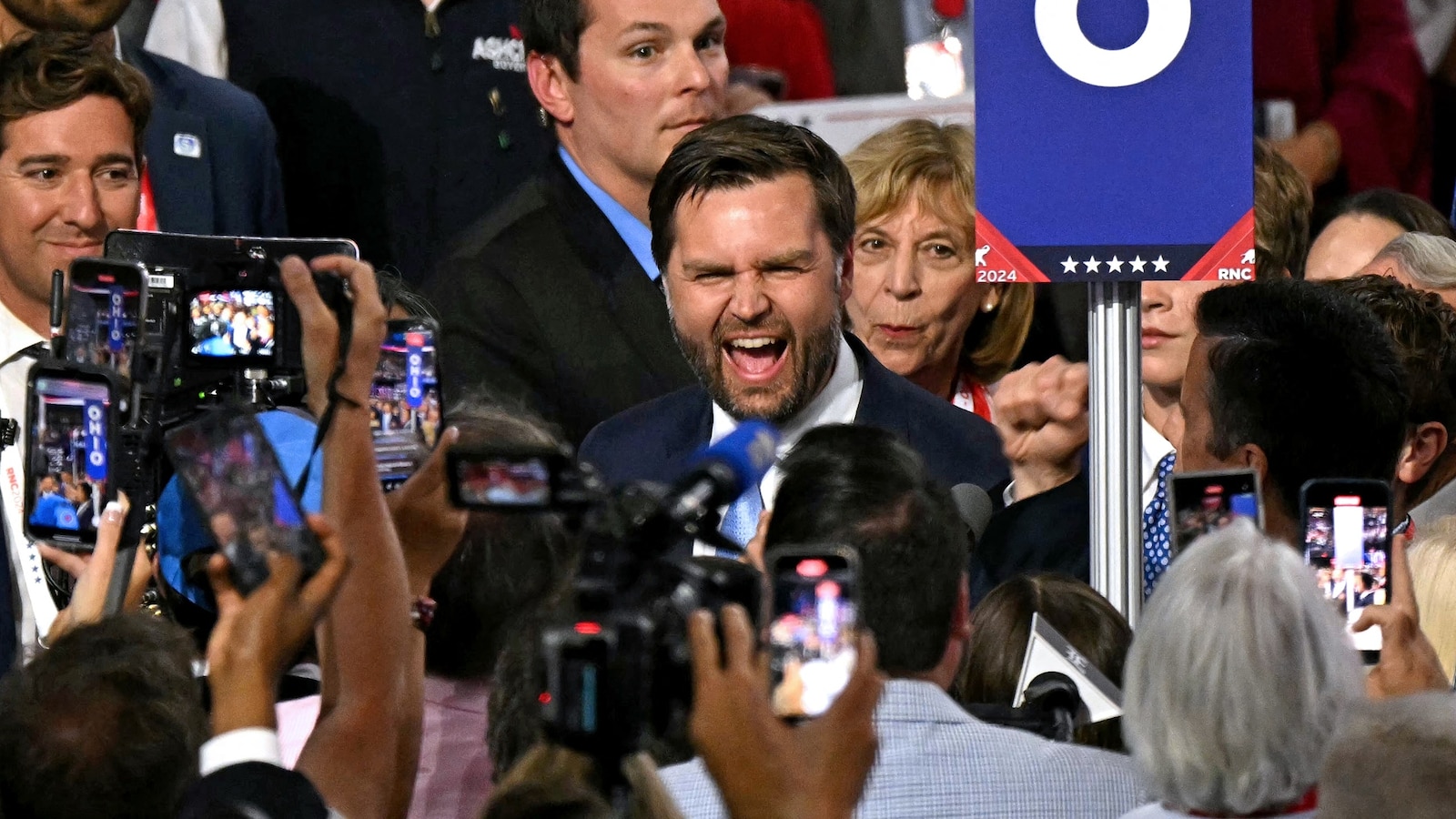 RNC attendees embrace JD Vance as Trump's 2024 running mate