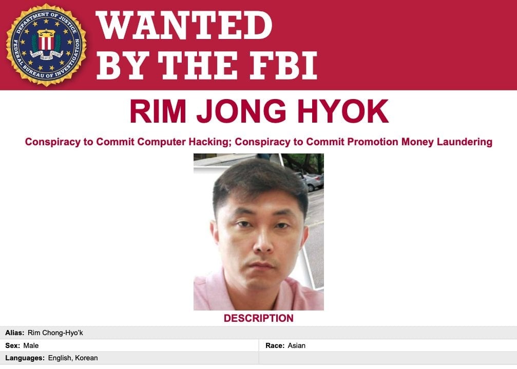 North Korean Man Indicted for Ransomware Attacks on U.S. Health Care Companies