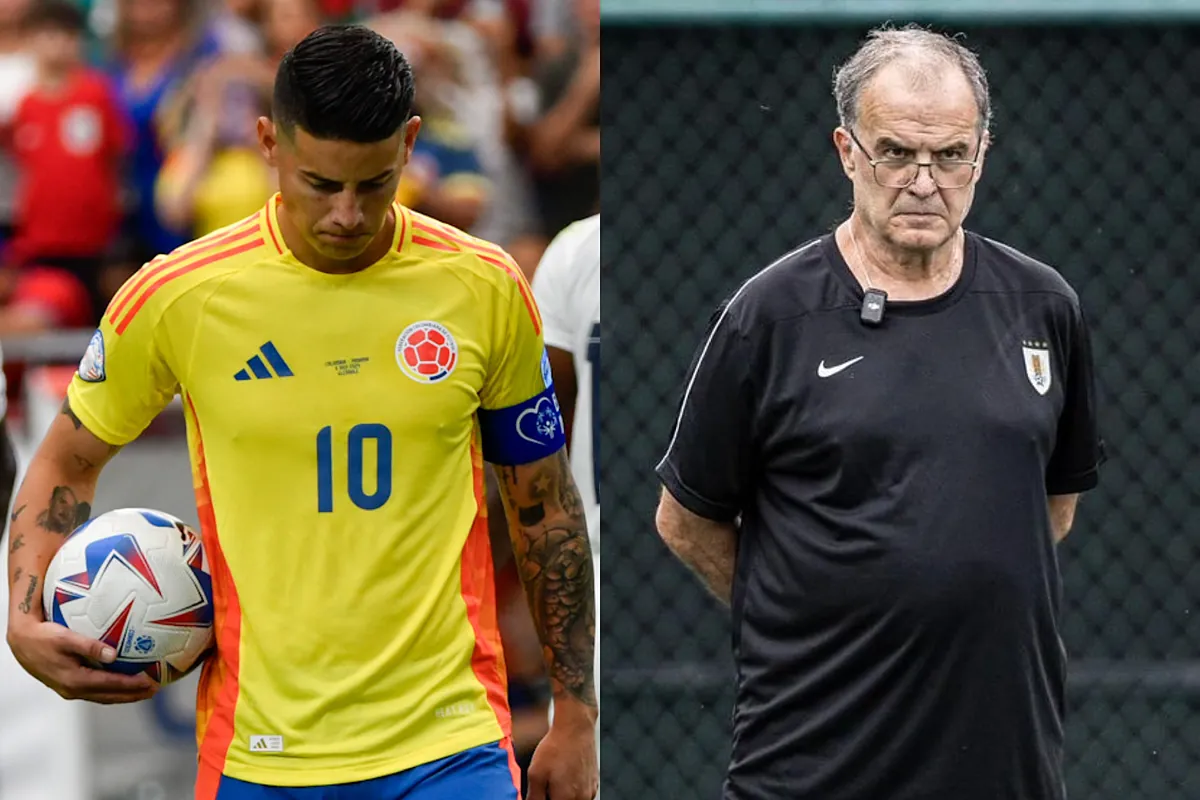 "Yo quiero ganar": James y Bielsa calientan Colombia vs. Uruguay - semifinales de Copa América