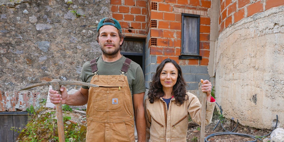 After 8 years of van life, they were ready to settle down. They bought an abandoned watermill in Portugal to turn into a family home.