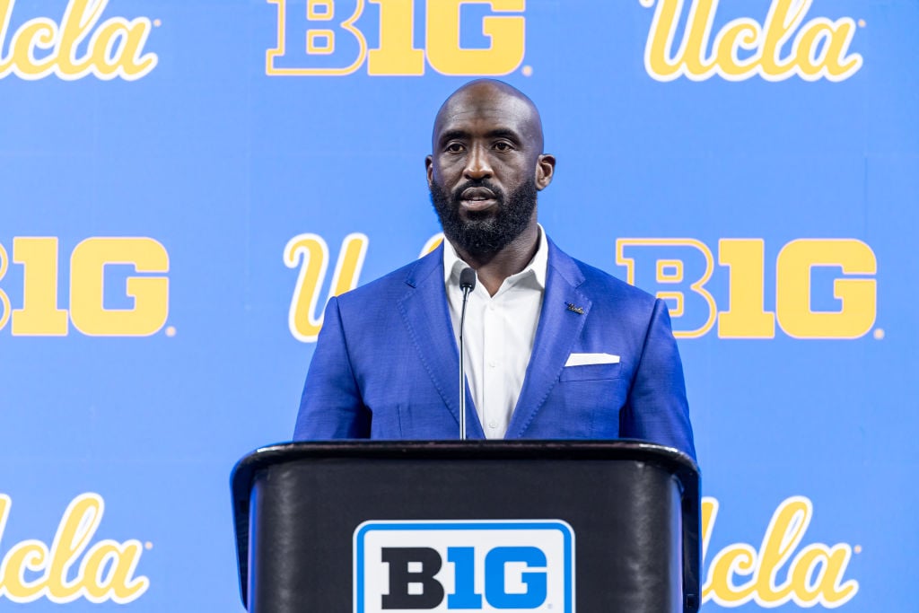 UCLA Head Football Coach DeShaun Foster Loses The Press Conference