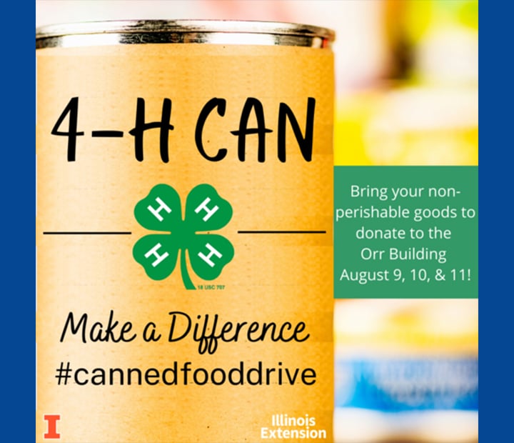 Illinois 4-H Youth Leadership Team to sponsor 4-H CAN Make a Difference food drive