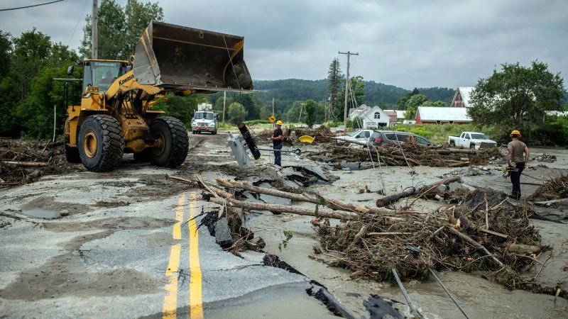 Vermont flooding forces water rescues after 1-in-1,000-year rain