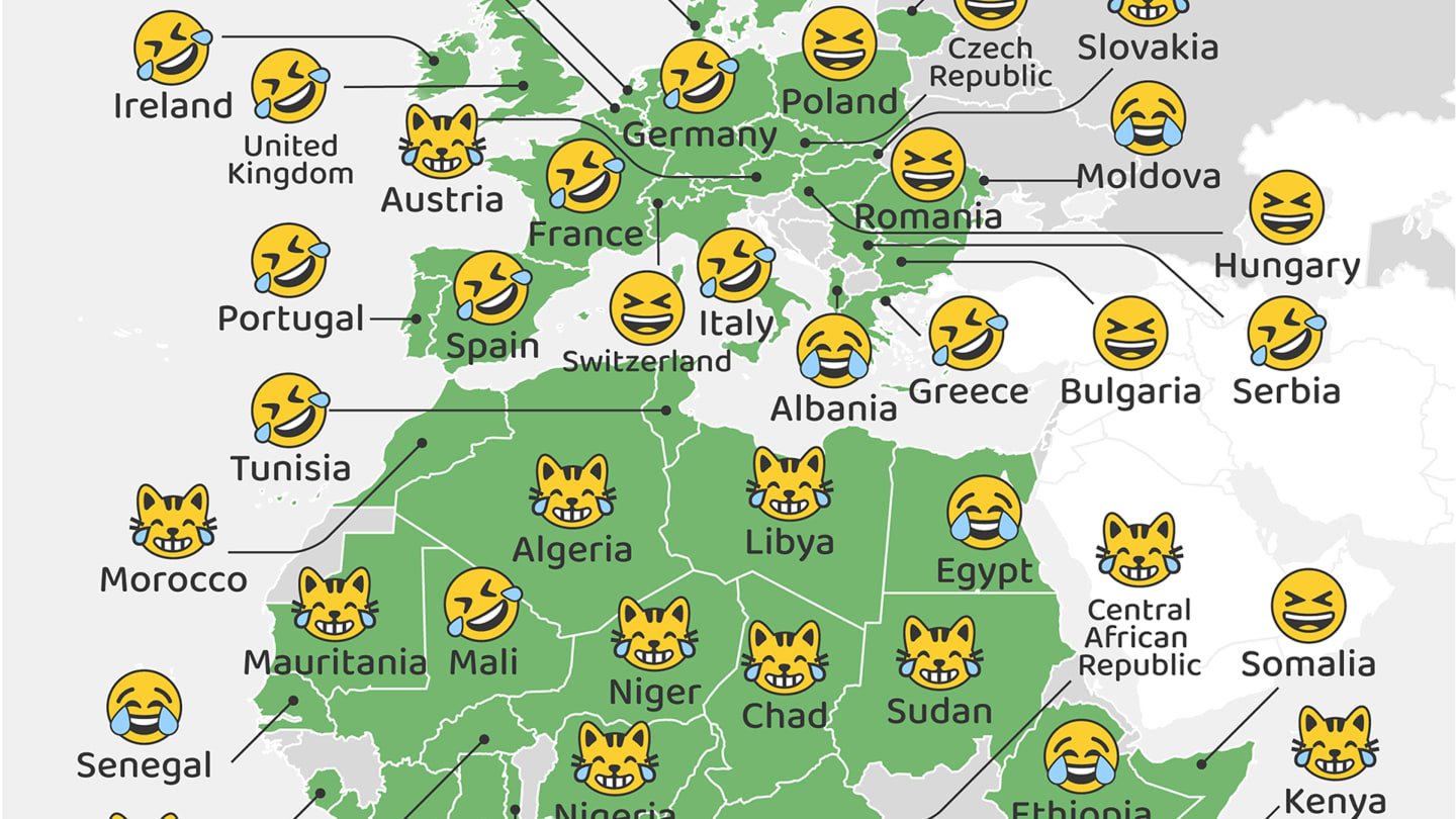 The Countries and States That Laugh the Most—and Least!—Online (With Maps)