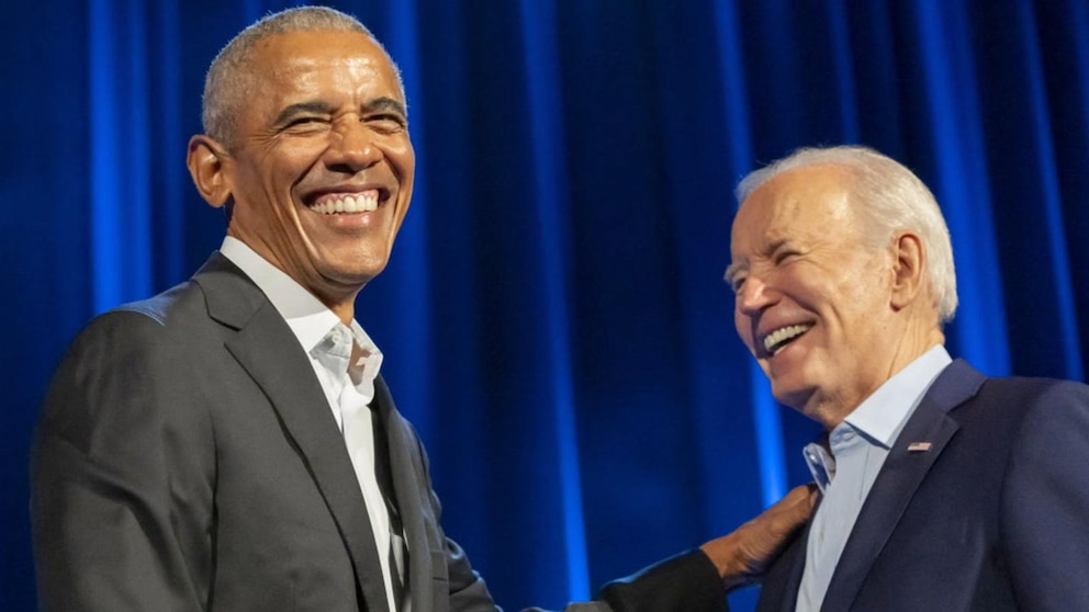 WATCH: Clintons, Obamas praise Joe Biden