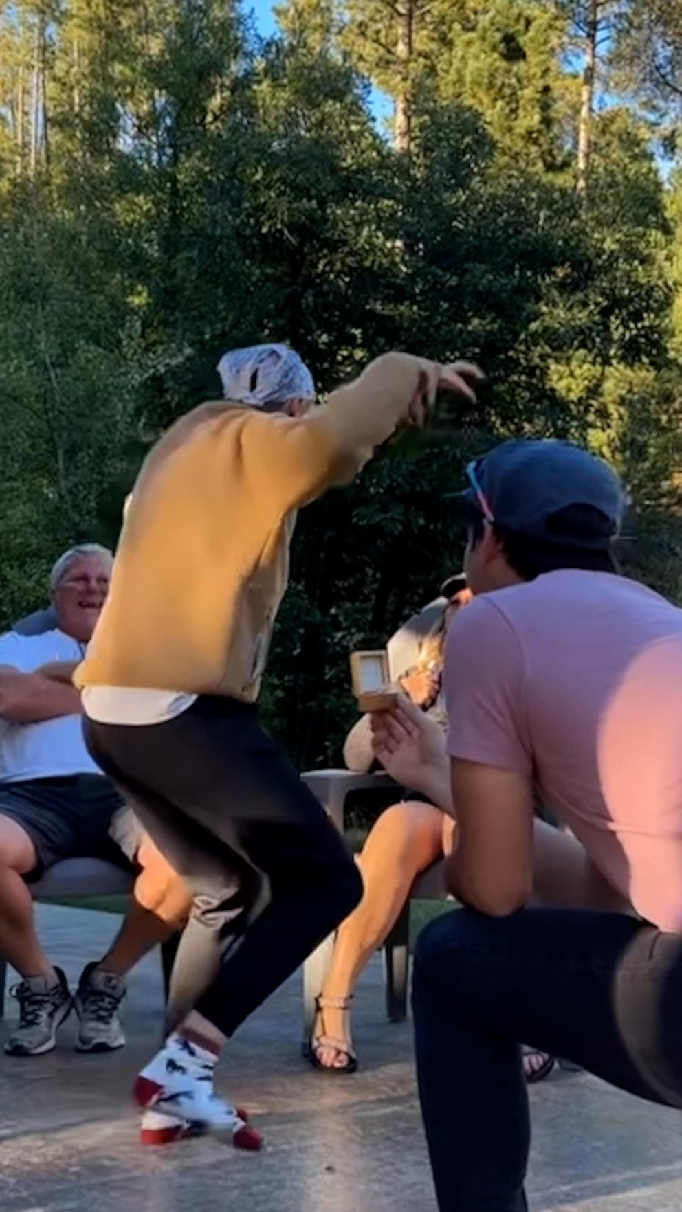 WATCH: Intense game of family charades leads to hilarious proposal