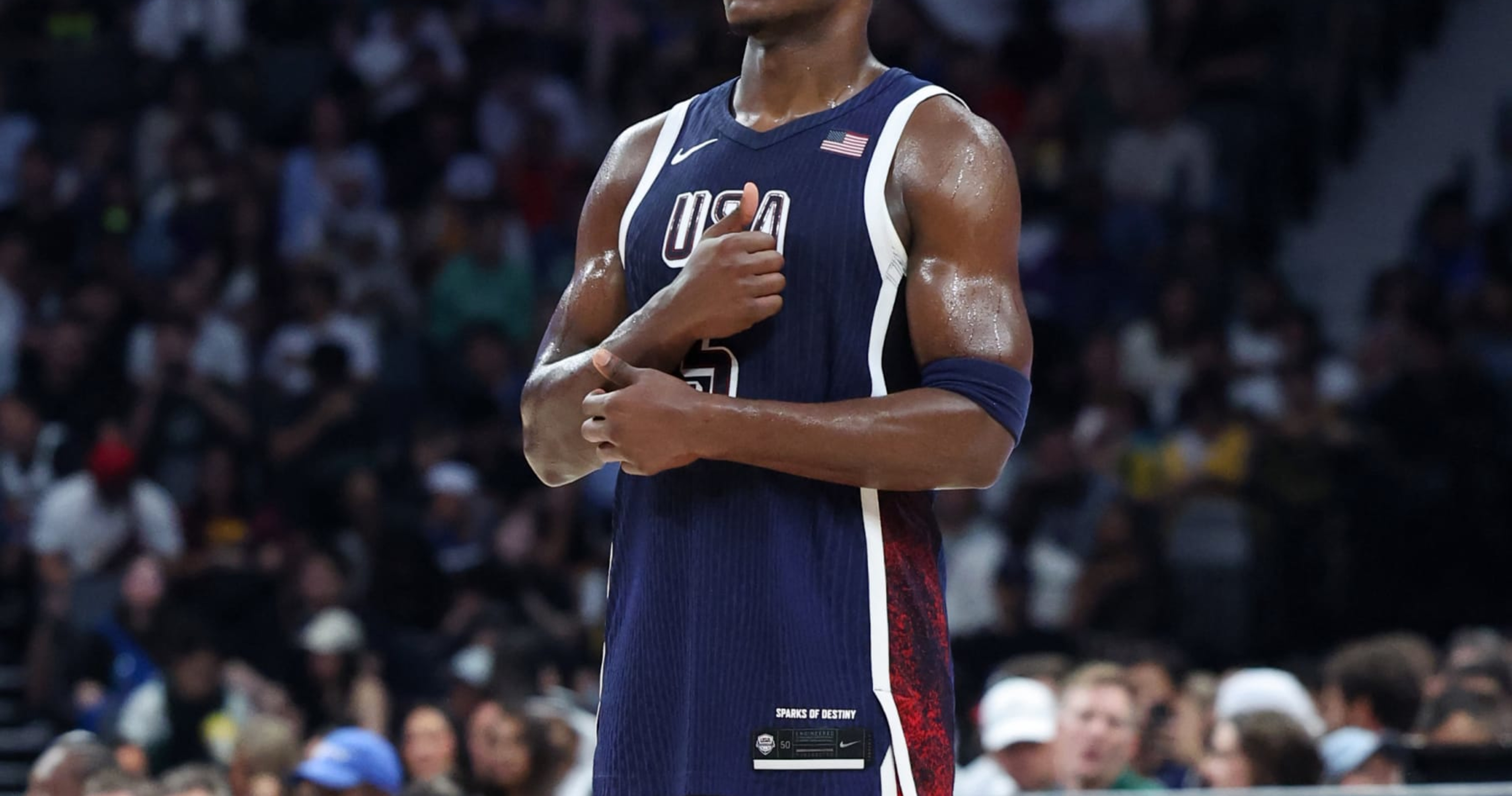 Anthony Edwards, Anthony Davis Dazzle Fans as LeBron James, Team USA Beat Australia