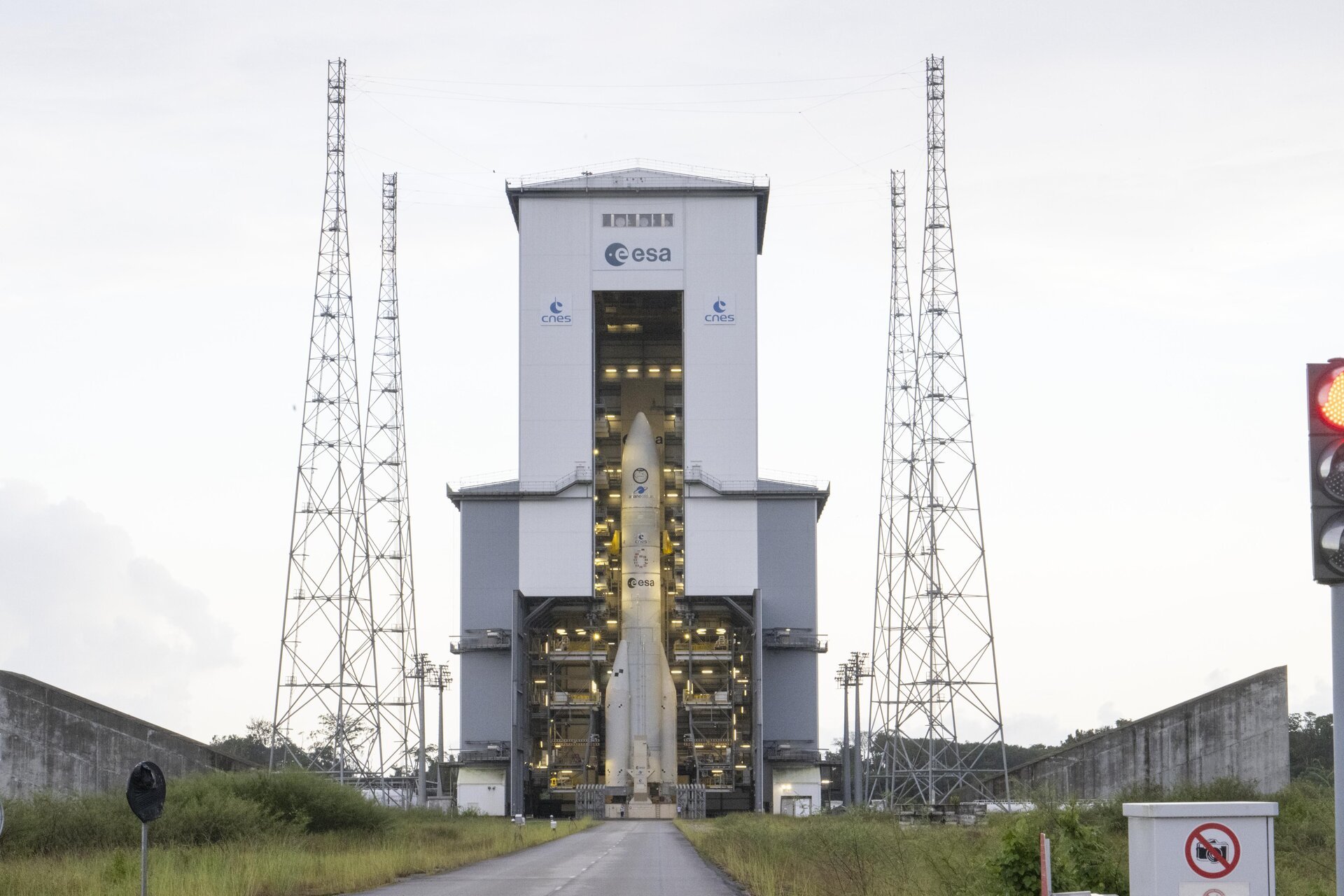 ESA’s new heavy-lift rocket, Ariane 6, is poised to launch for the first time on Tuesday