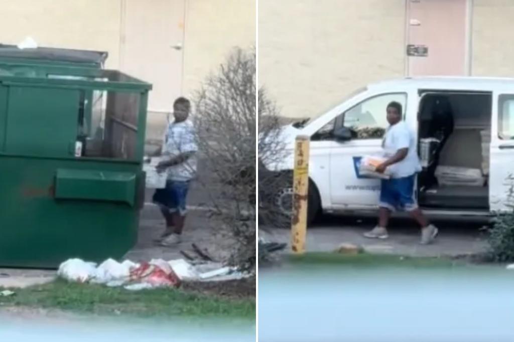 Nashville USPS worker caught on viral TikTok allegedly hurling boxes of mail into dumpster