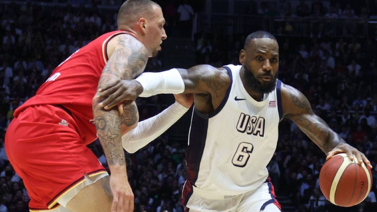 LeBron continues dominance, U.S. edges Germany