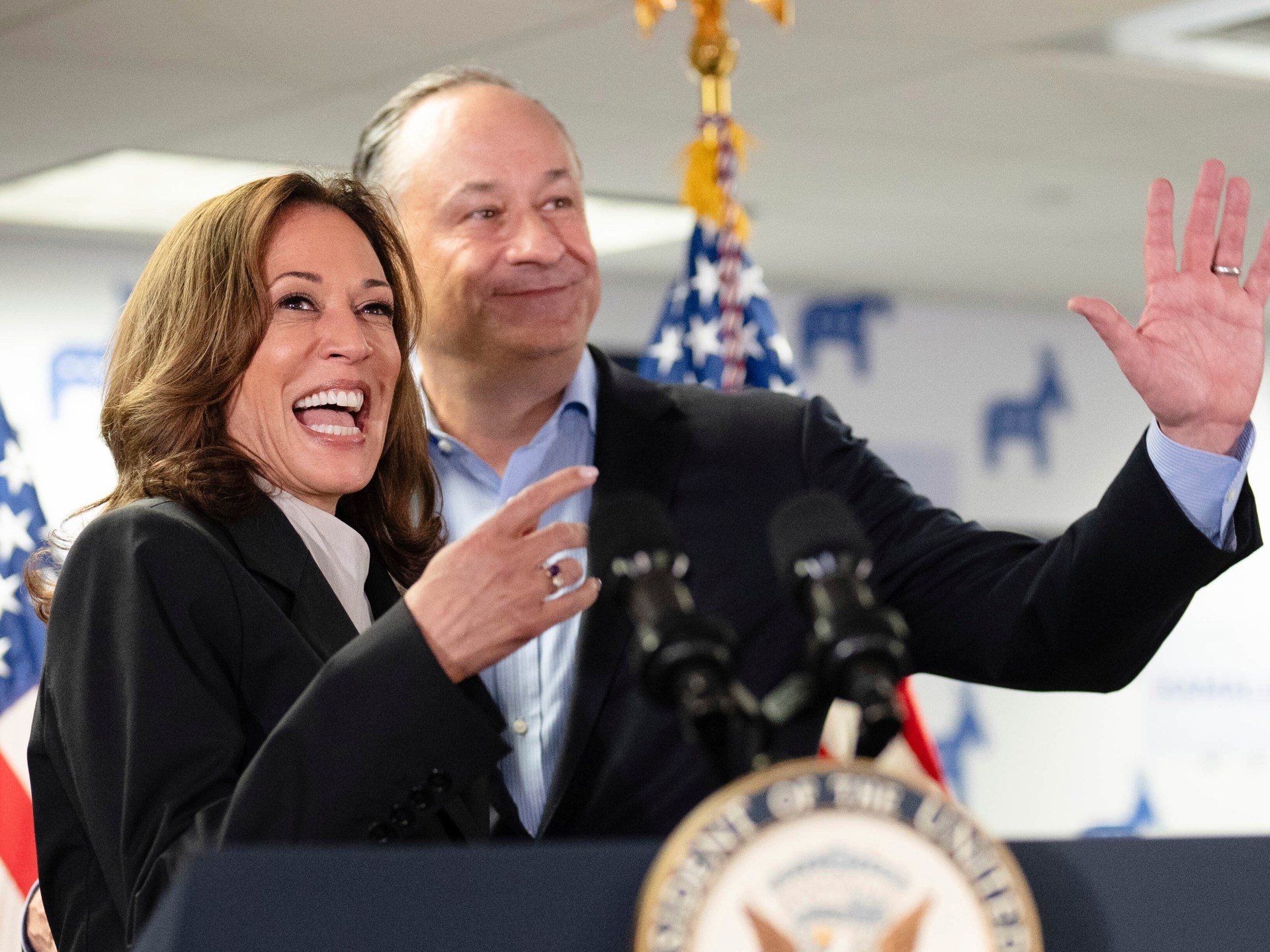 Harris heads to battleground state of Wisconsin as campaign picks up